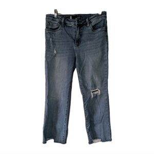 Kut From The Kloth Denim Jeans Distress Ankle Women Size 8 Fray Hem